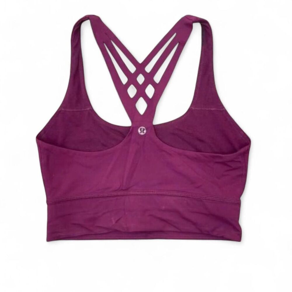 Lululemon Women's Purple and Burgundy Bra